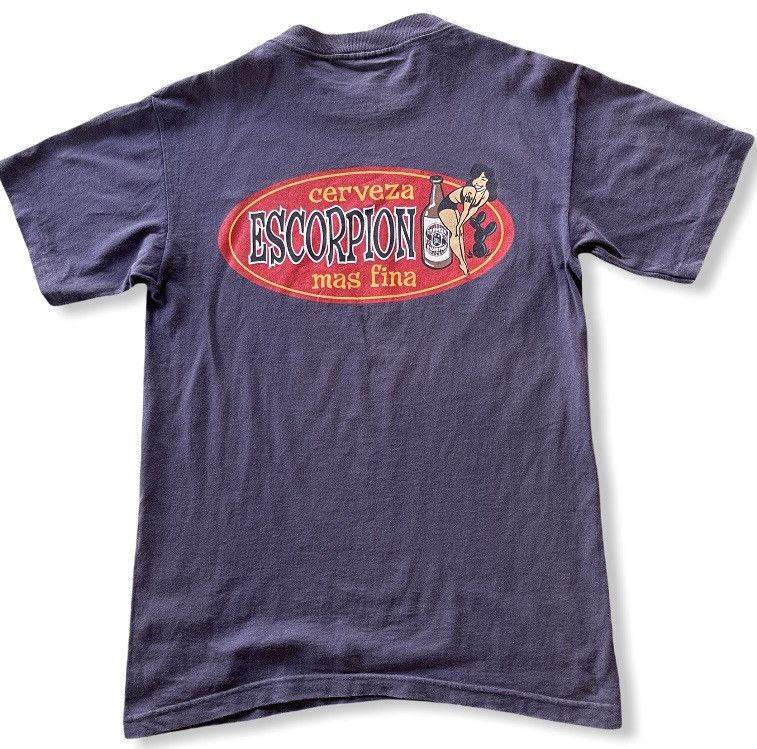 Vintage VINTAGE CERVEZA SESCOPION TEE SHIRT USA Size US S / EU 44-46 / 1 - 1 Thumbnail