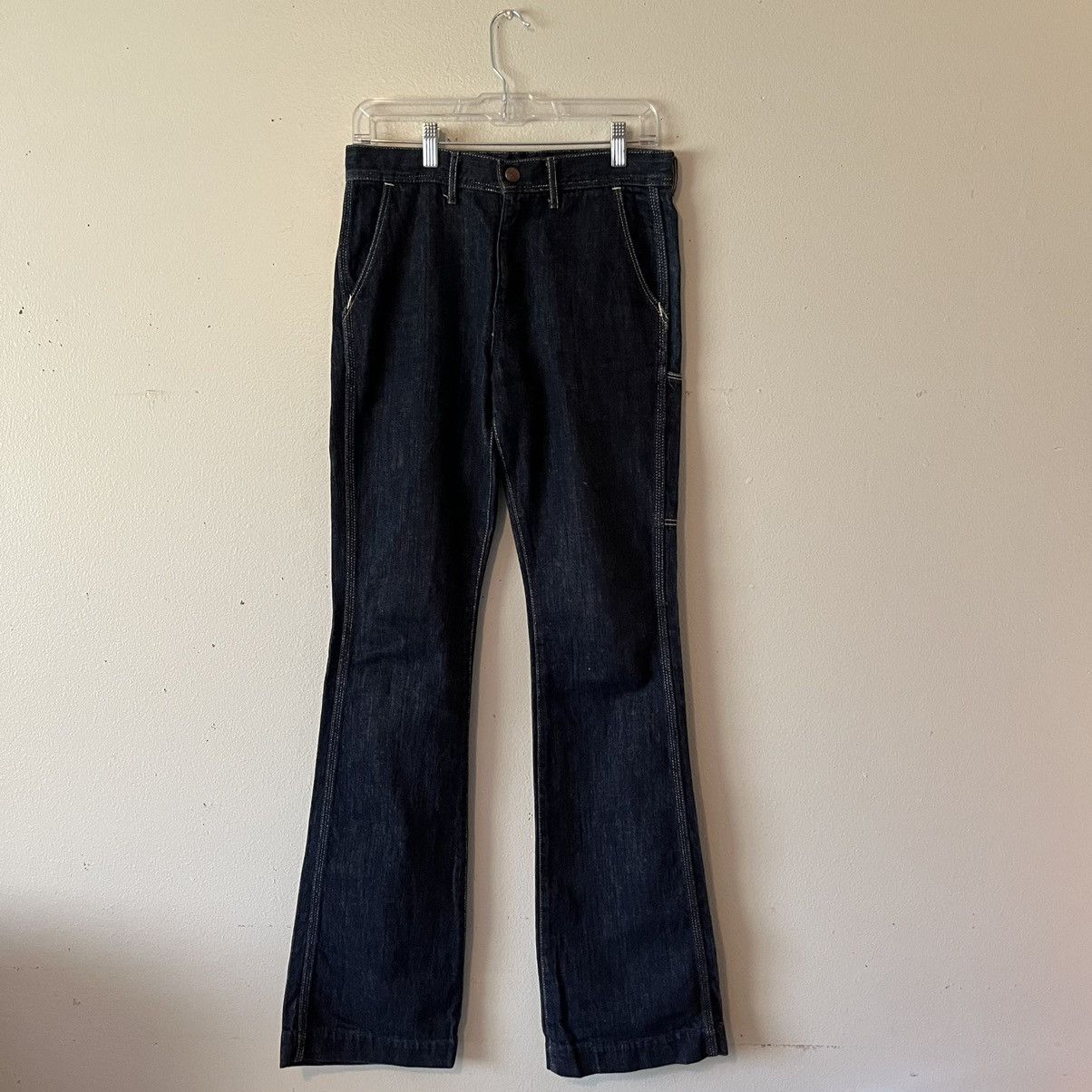 image of Kapital Rat Flare Work Pants in Indigo Denim, Men's (Size 30)