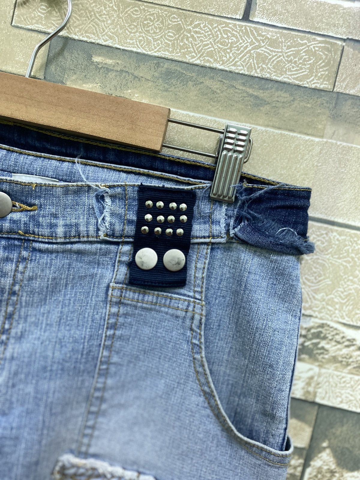 Designer × Japanese Brand ROMABLUE Multipocket Cargo Hybrid Flared stretch Denim Pants Size US 31 - 10 Thumbnail
