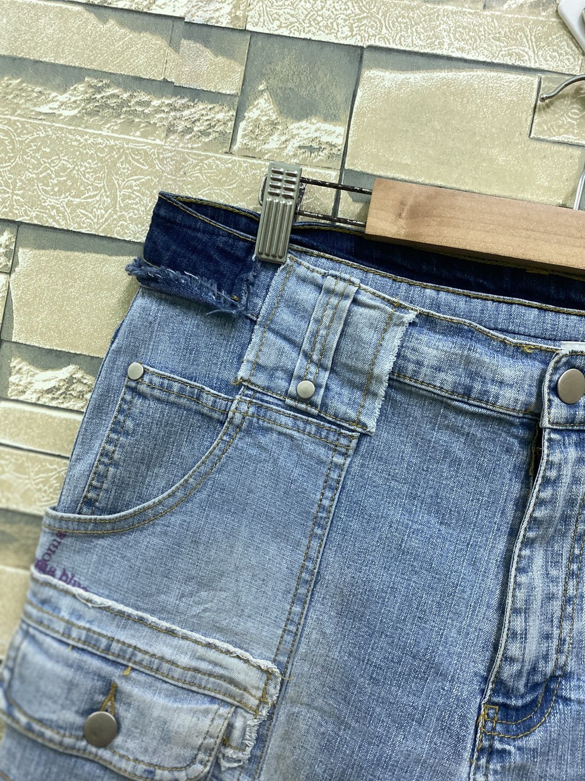 Designer × Japanese Brand ROMABLUE Multipocket Cargo Hybrid Flared stretch Denim Pants Size US 31 - 11 Thumbnail