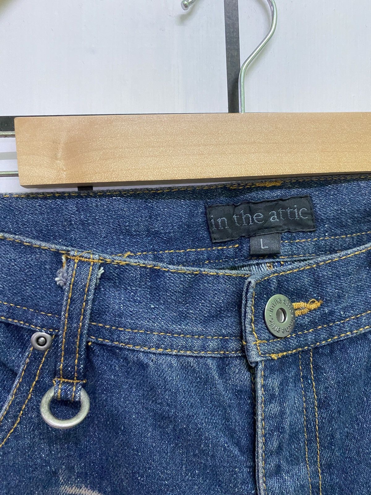 In The Attic × Japanese Brand × Vintage VINTAGE IN THE ATTIC POEM DISTRESSED DENIM Size US 32 / EU 48 - 10 Thumbnail