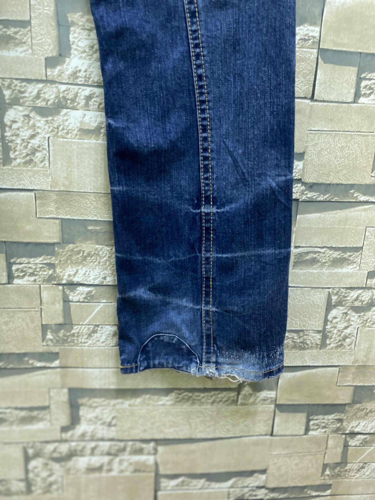 Designer × Japanese Brand × Vintage Flared Junya Watanabe EXHIBITIONIST Distress Patchwork Denim Size US 32 / EU 48 - 16 Thumbnail