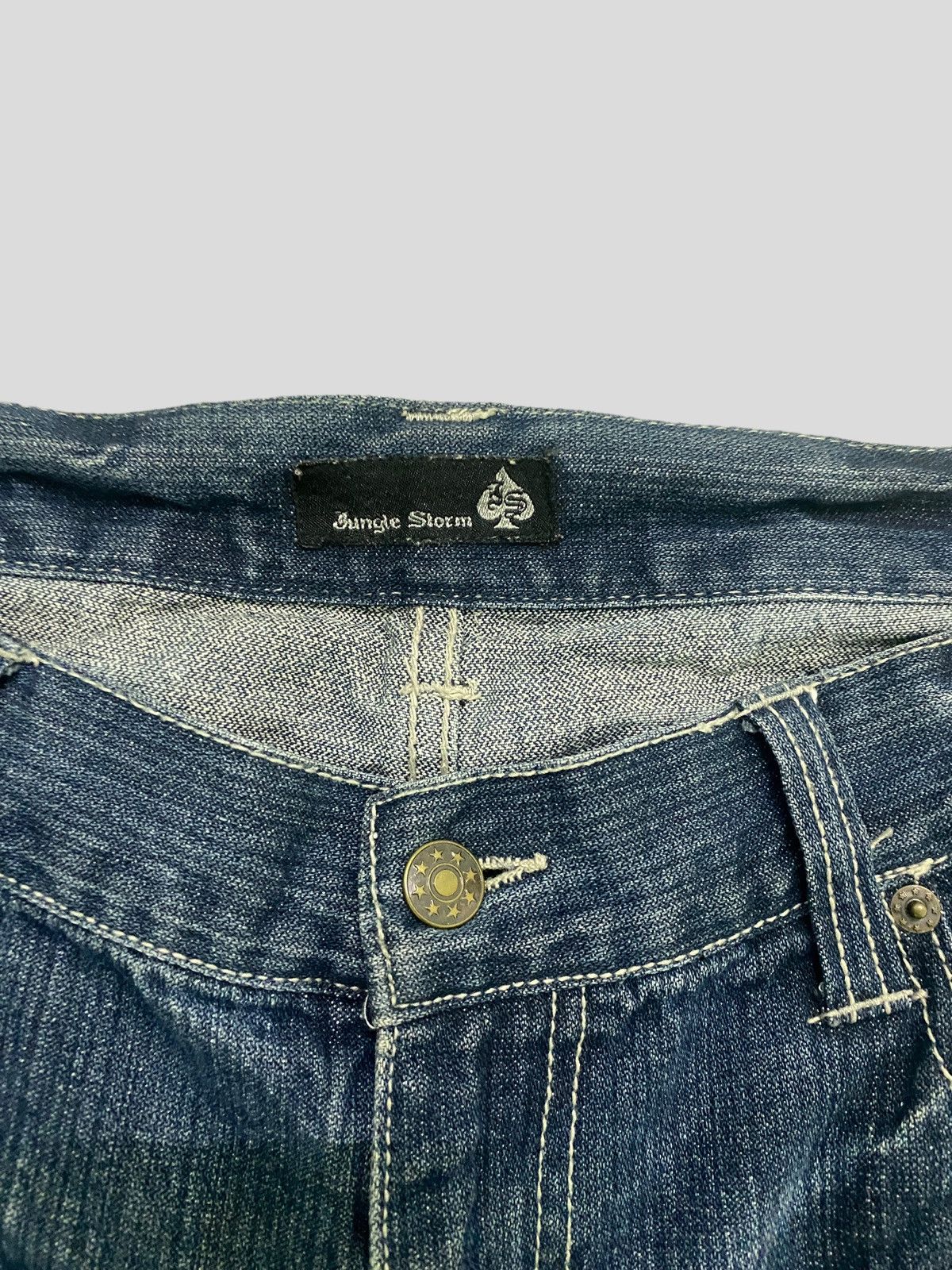 Japanese Brand × Vintage VINTAGE JUNGLE STORM PATCHES DAICOK RARE DESIGN DENIM Size US 30 / EU 46 - 7 Thumbnail
