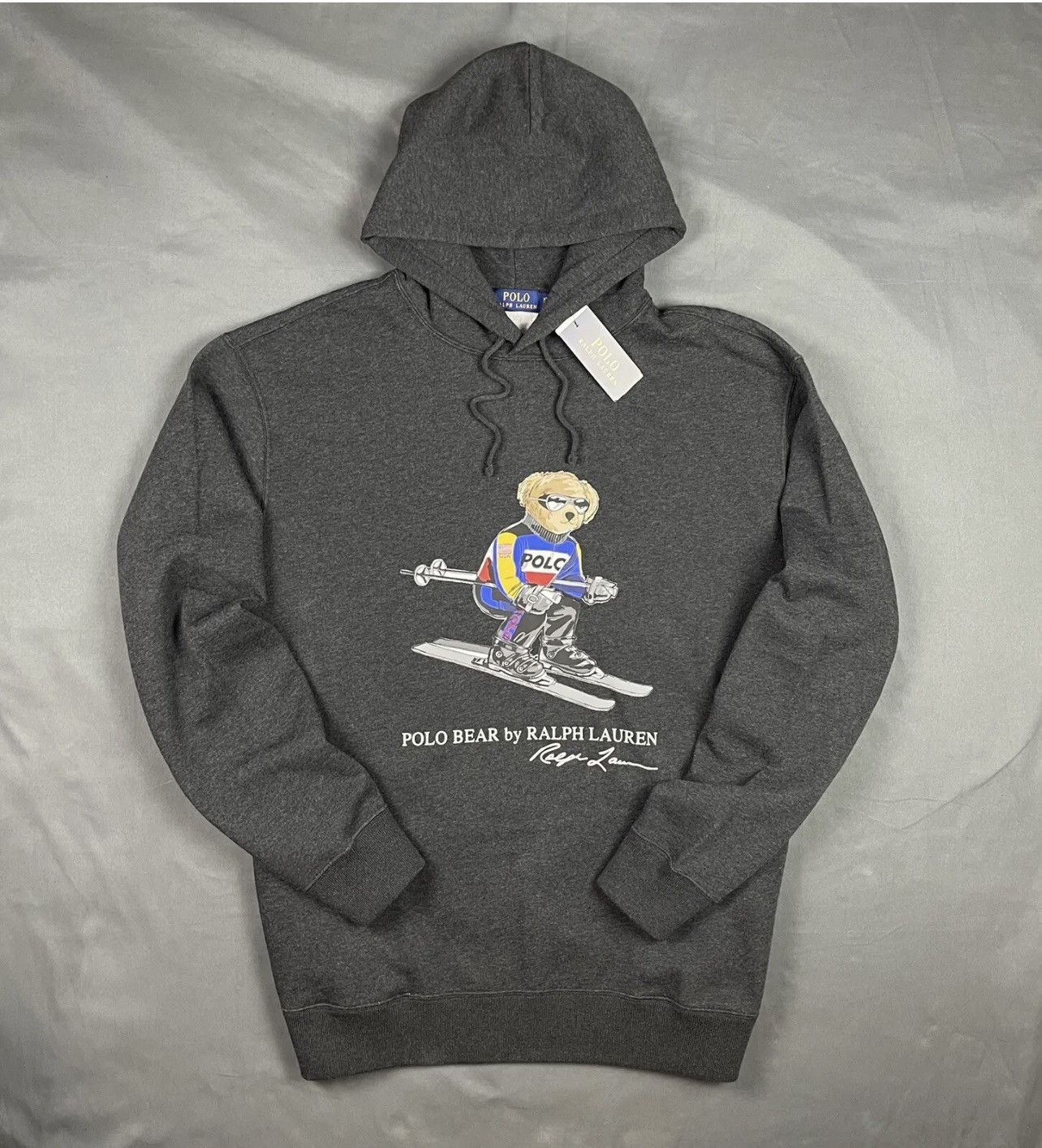 Polo Ralph Lauren Polo Bear Hoodie Sweatshirt Ski 1992 Bear