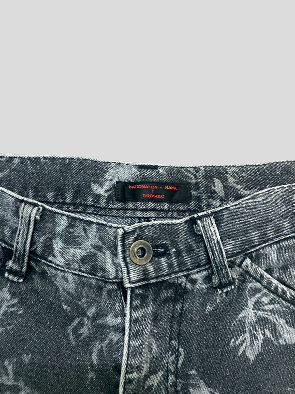 Japanese Brand × Vintage NATIONALITY + NAME || GROSBEC FLARED FLOWER ACID WASH DENIM Size US 26 / EU 42 - 8 Thumbnail