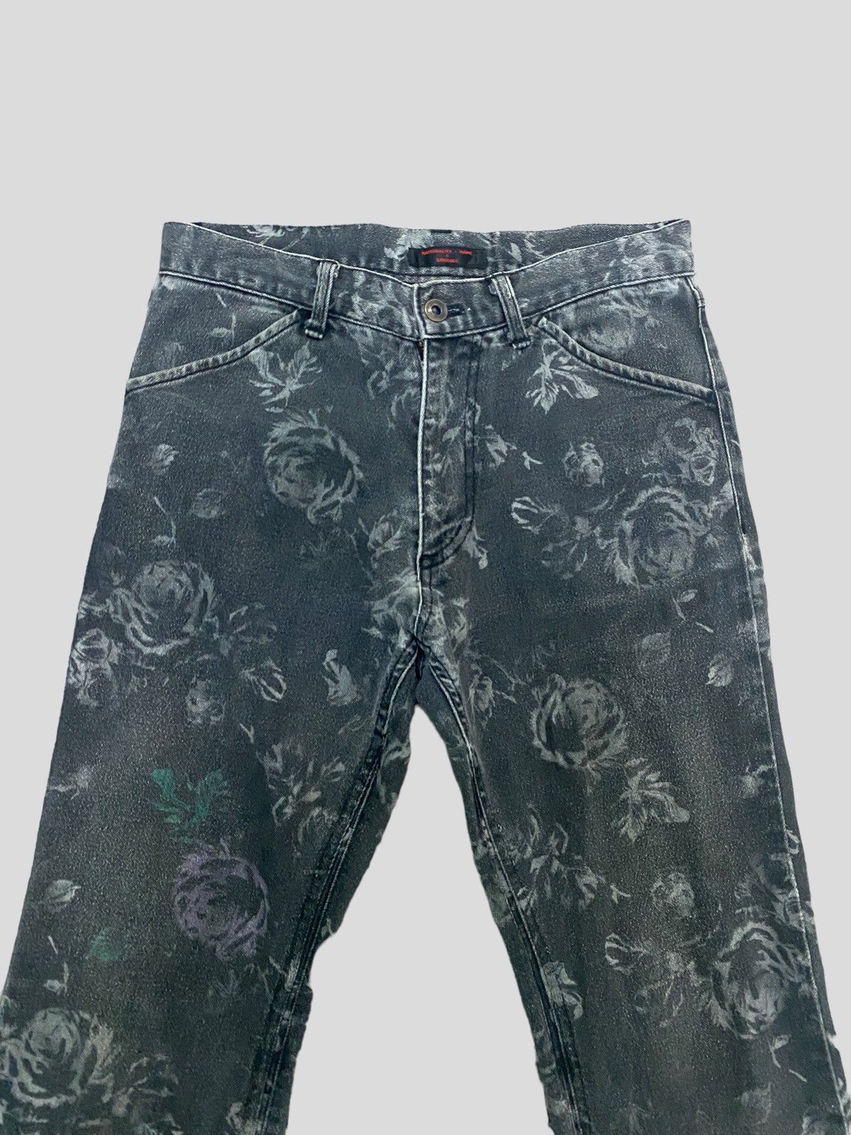Japanese Brand × Vintage NATIONALITY + NAME || GROSBEC FLARED FLOWER ACID WASH DENIM Size US 26 / EU 42 - 3 Thumbnail