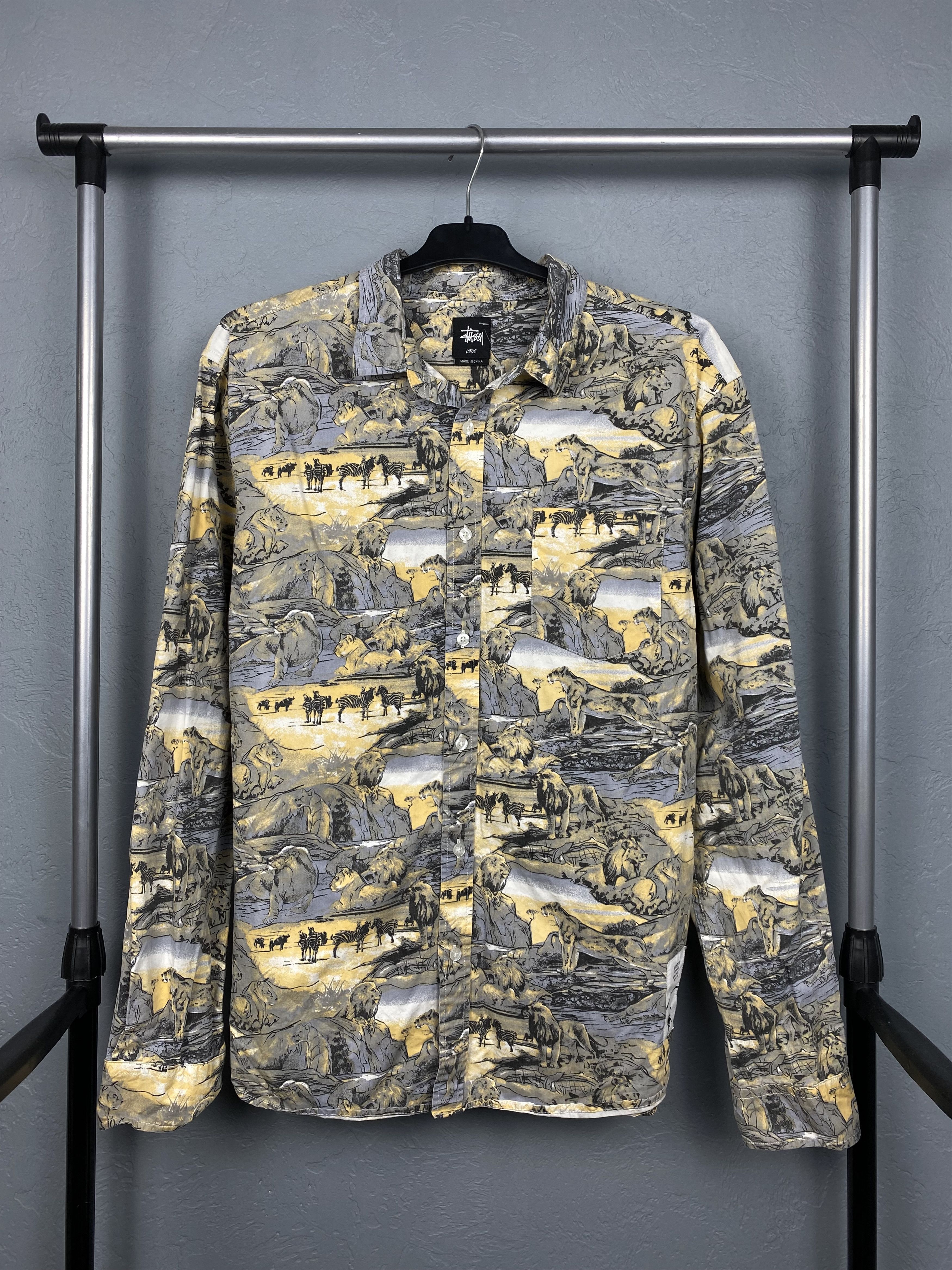 Stussy Stussy Mens Overprinted Shirt Size US L / EU 52-54 / 3 - 1 Thumbnail