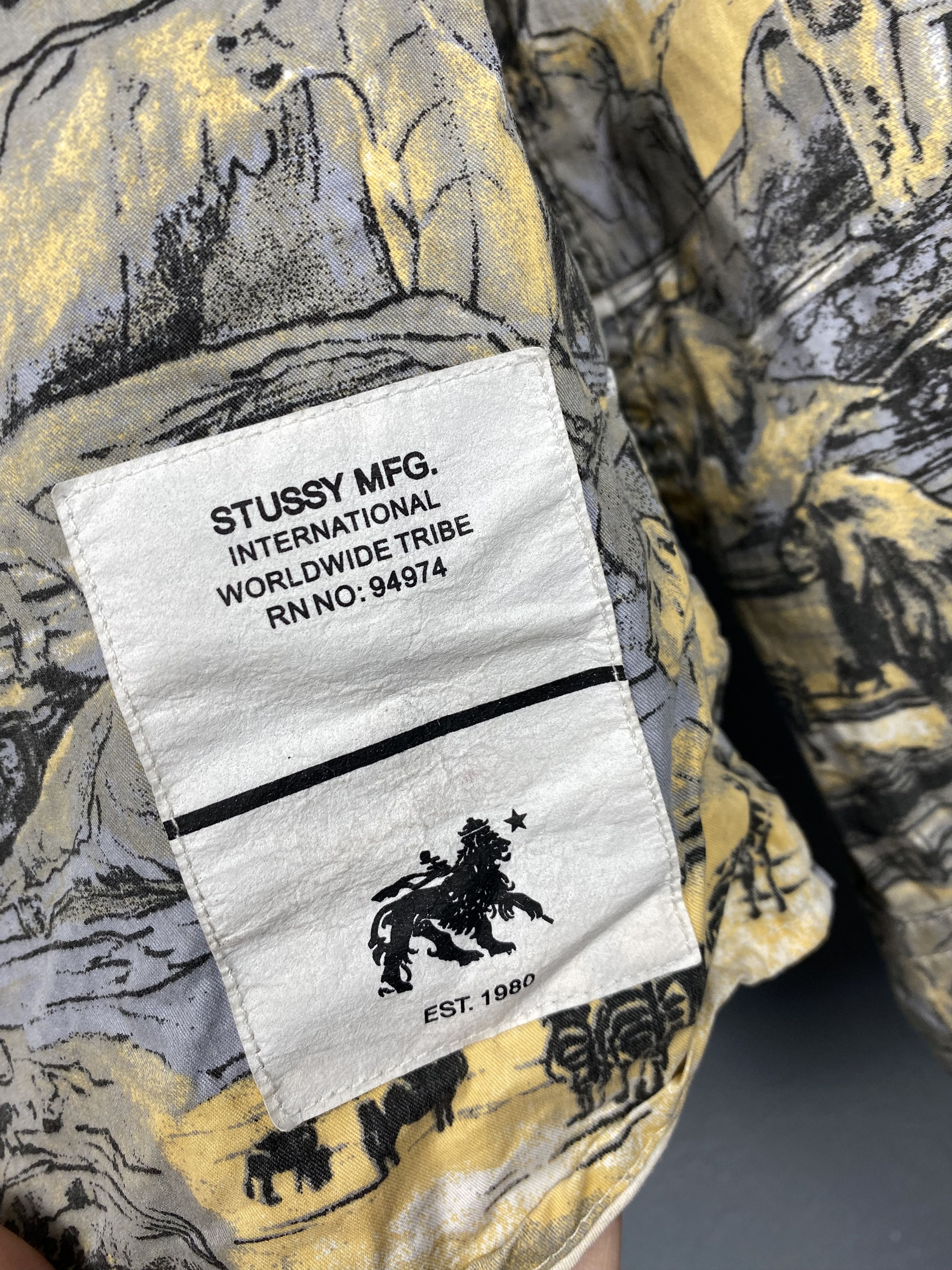 Stussy Stussy Mens Overprinted Shirt Size US L / EU 52-54 / 3 - 6 Thumbnail