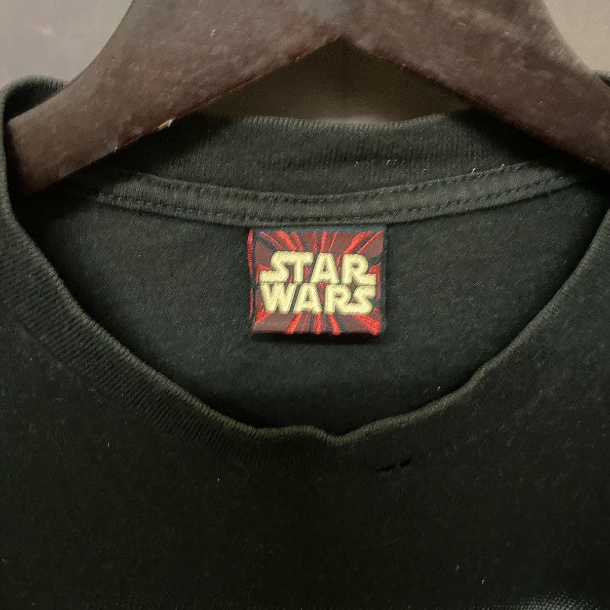Star Wars × Vintage Vintage 90s Movie Star Wars Big Logo Black Tees Size US M / EU 48-50 / 2 - 4 Thumbnail
