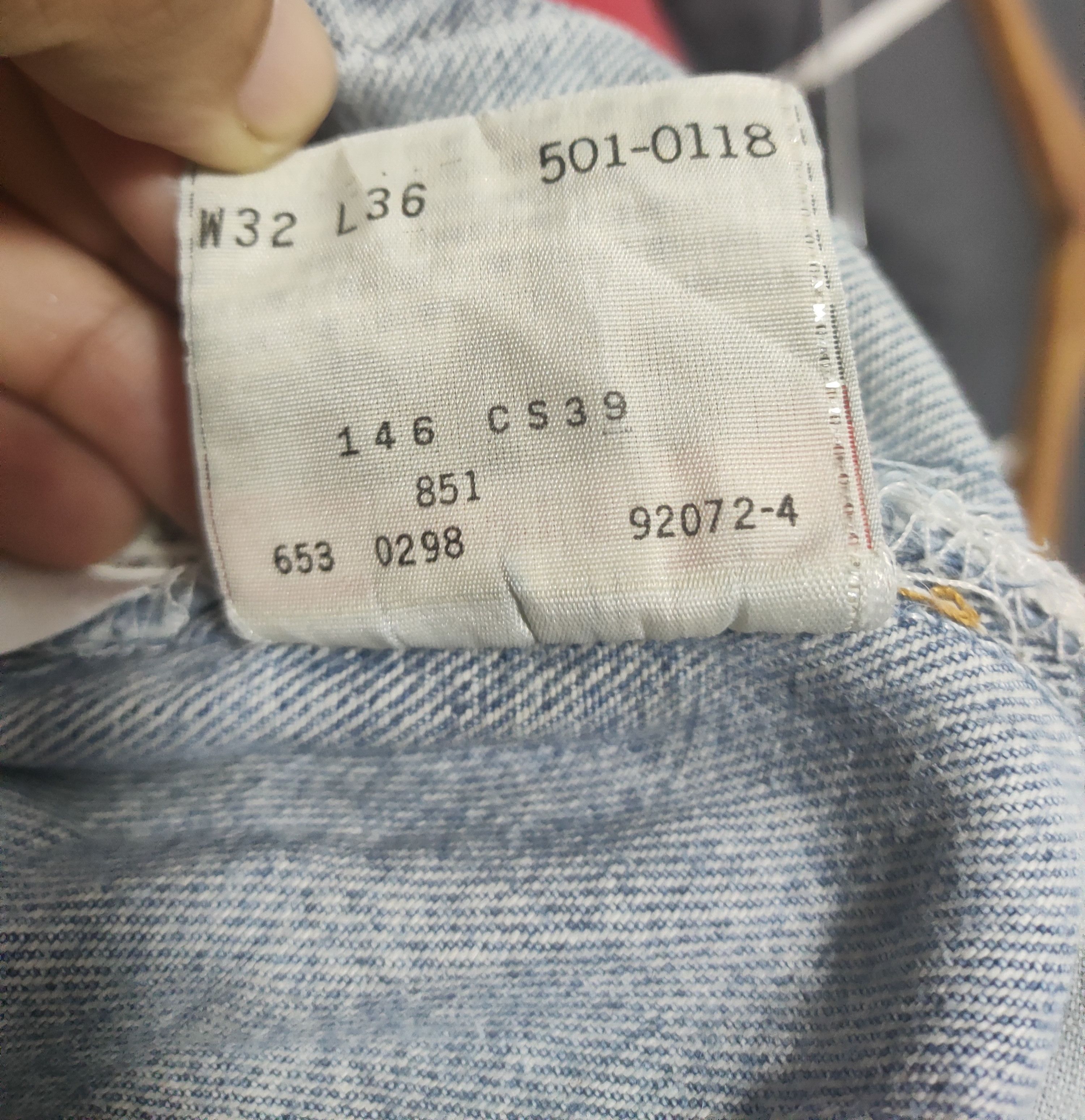 Levi's Vintage Clothing 💥Vtg Levis 501 Reconstructed by Freak Store 💥 Size US 31 - 11 Thumbnail
