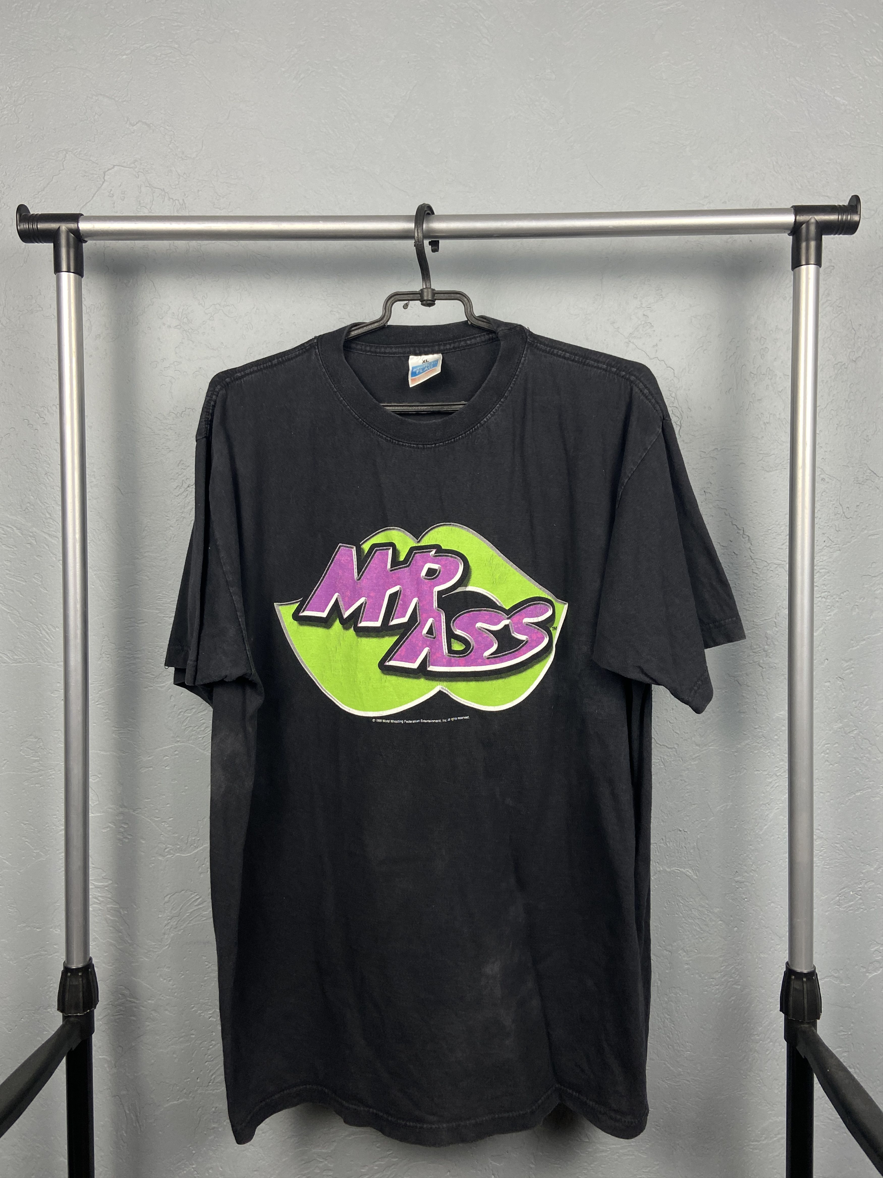 Vintage Vintage 1999 MR Ass The World’s Authority On Ass T-Shirt Tee Size US XL / EU 56 / 4 - 1 Thumbnail