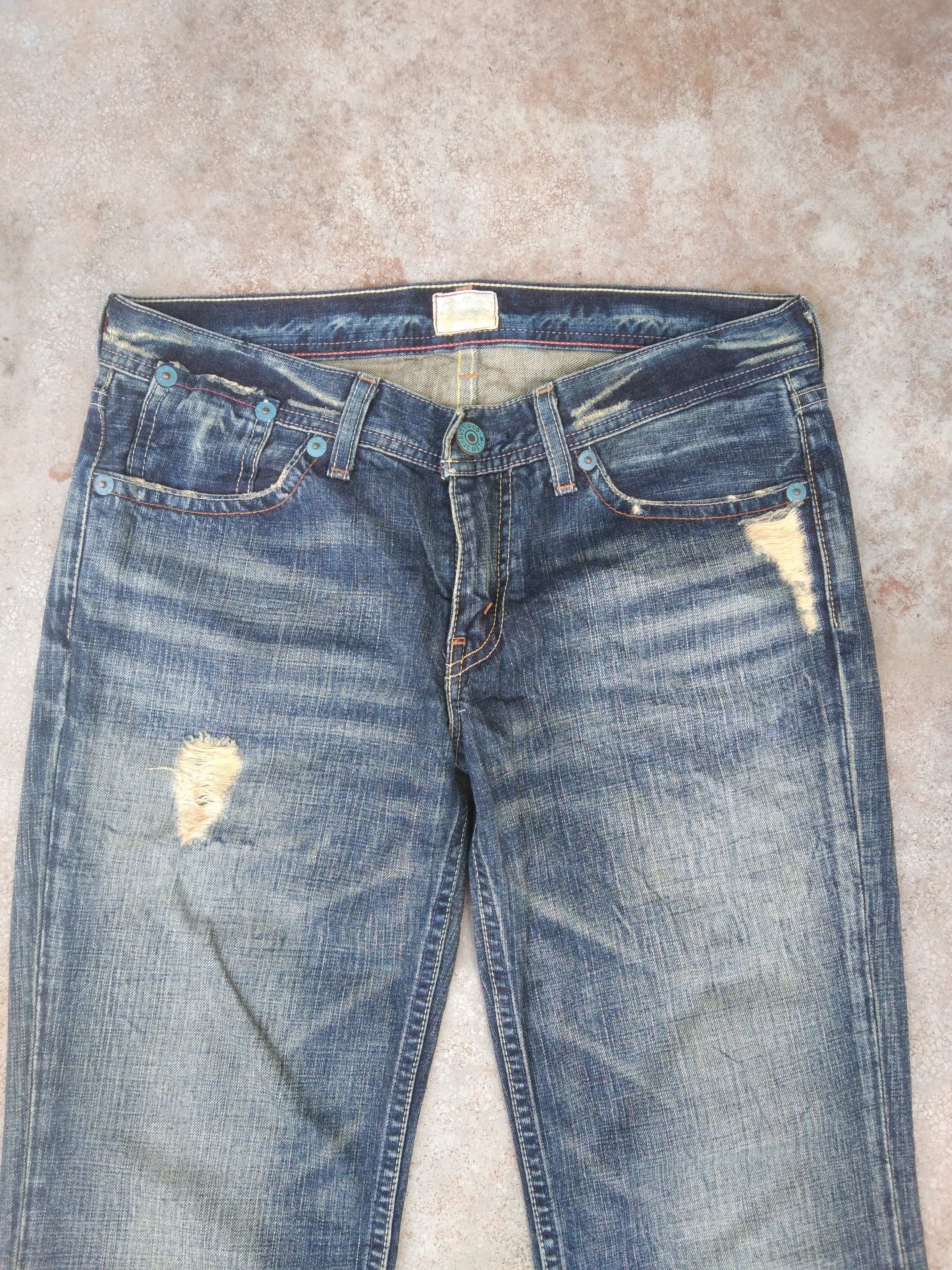 Levi's Vintage Levi's Jeans Redloop Straight Leg Distressed Denim Size US 29 - 5 Thumbnail