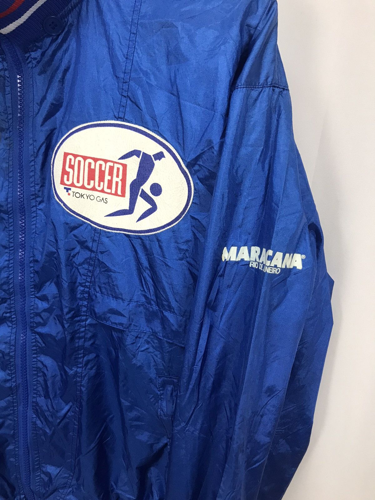 Japanese Brand × Vintage Vintage Tokyo gas school soccer jacket by maracana Size US M / EU 48-50 / 2 - 3 Thumbnail