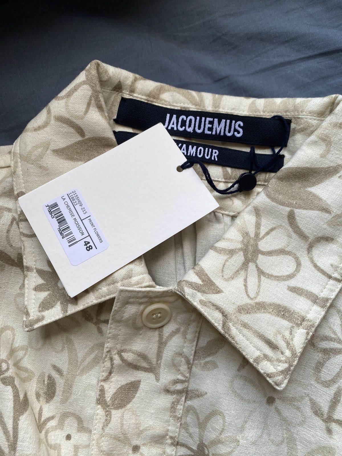 Jacquemus Moisson Oversized Floral-Print Cotton and Linen-Blend Shirt Size US M / EU 48-50 / 2 - 3 Thumbnail