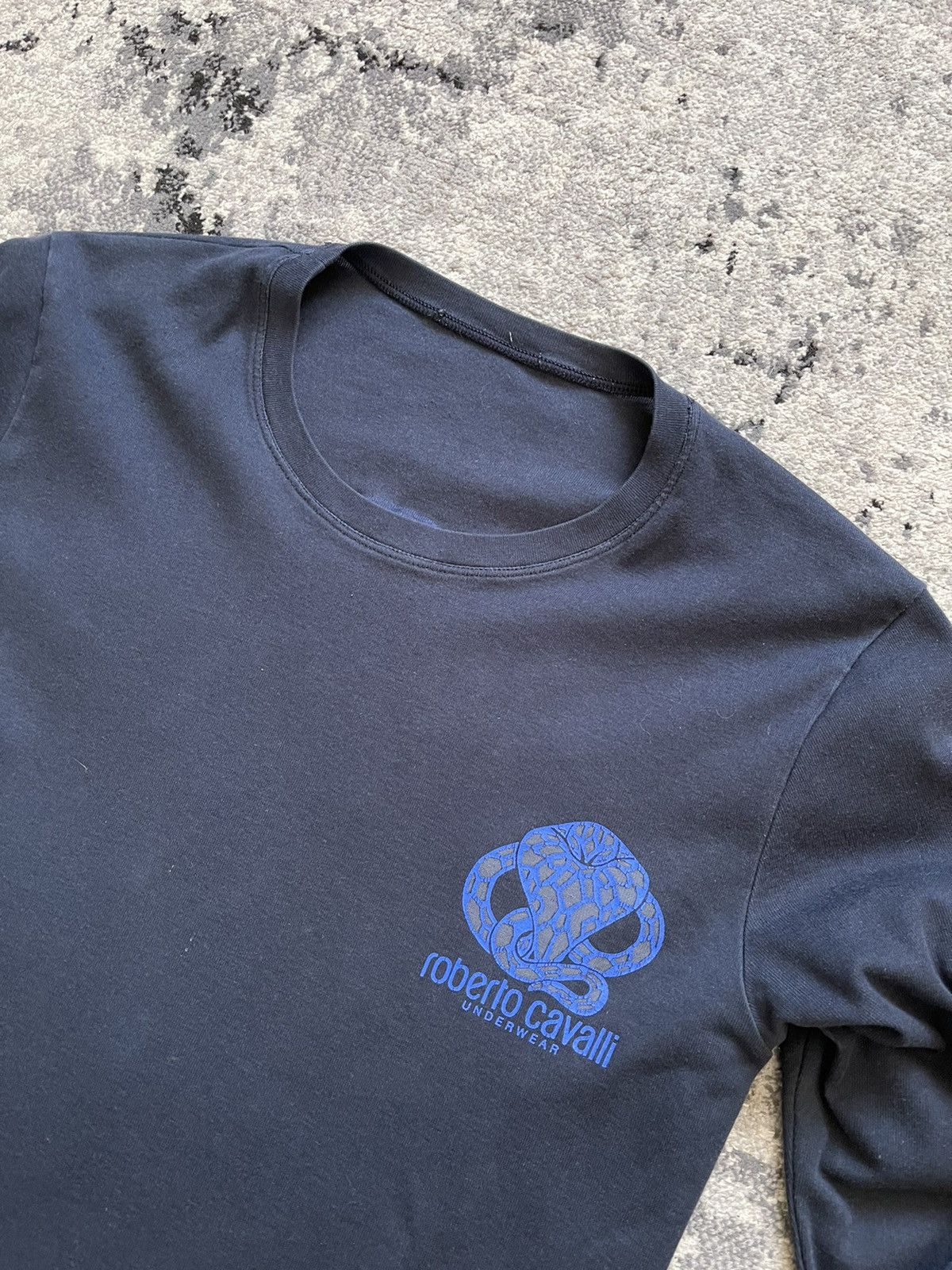Just Cavalli × Roberto Cavalli Roberto Cavalli Long sleeve M Blue Big Logo Size US M / EU 48-50 / 2 - 3 Thumbnail