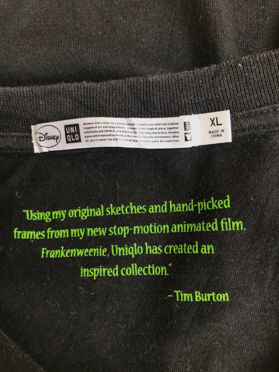 Disney × Uniqlo TIM BURTON’S FRANKENWEENIE NICE PRINTED TEE Size US L / EU 52-54 / 3 - 4 Thumbnail