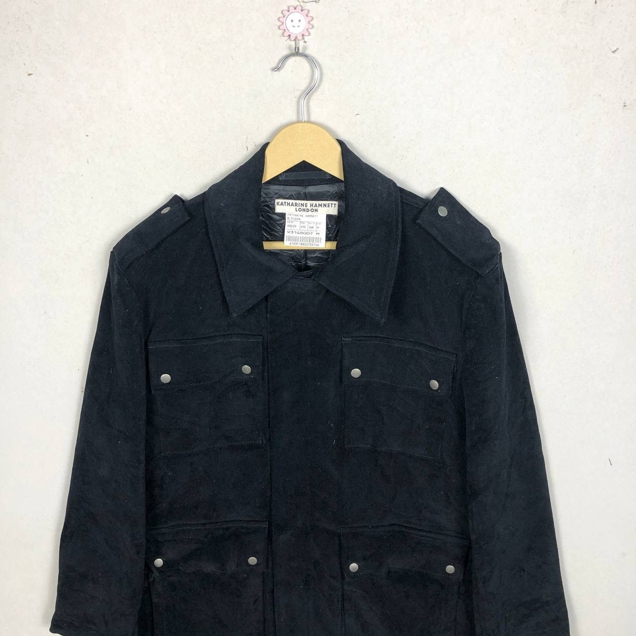 Katharine Hamnett London Vintage Katherine Hamnett London Blouson Suede Jacket Black Size US M / EU 48-50 / 2 - 3 Thumbnail