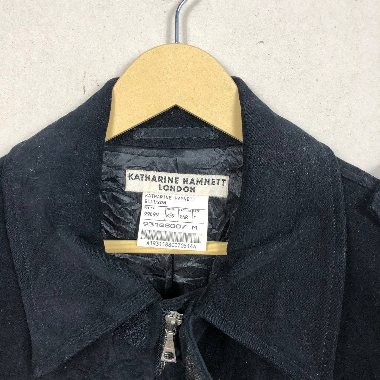 Katharine Hamnett London Vintage Katherine Hamnett London Blouson Suede Jacket Black Size US M / EU 48-50 / 2 - 5 Thumbnail