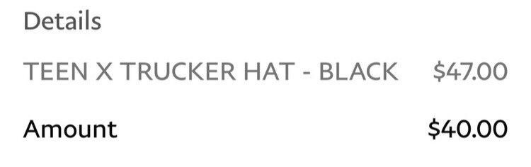 Actual Hate Actual Hate x Ken Carson Teen X Trucker Hat Size ONE SIZE - 7 Thumbnail