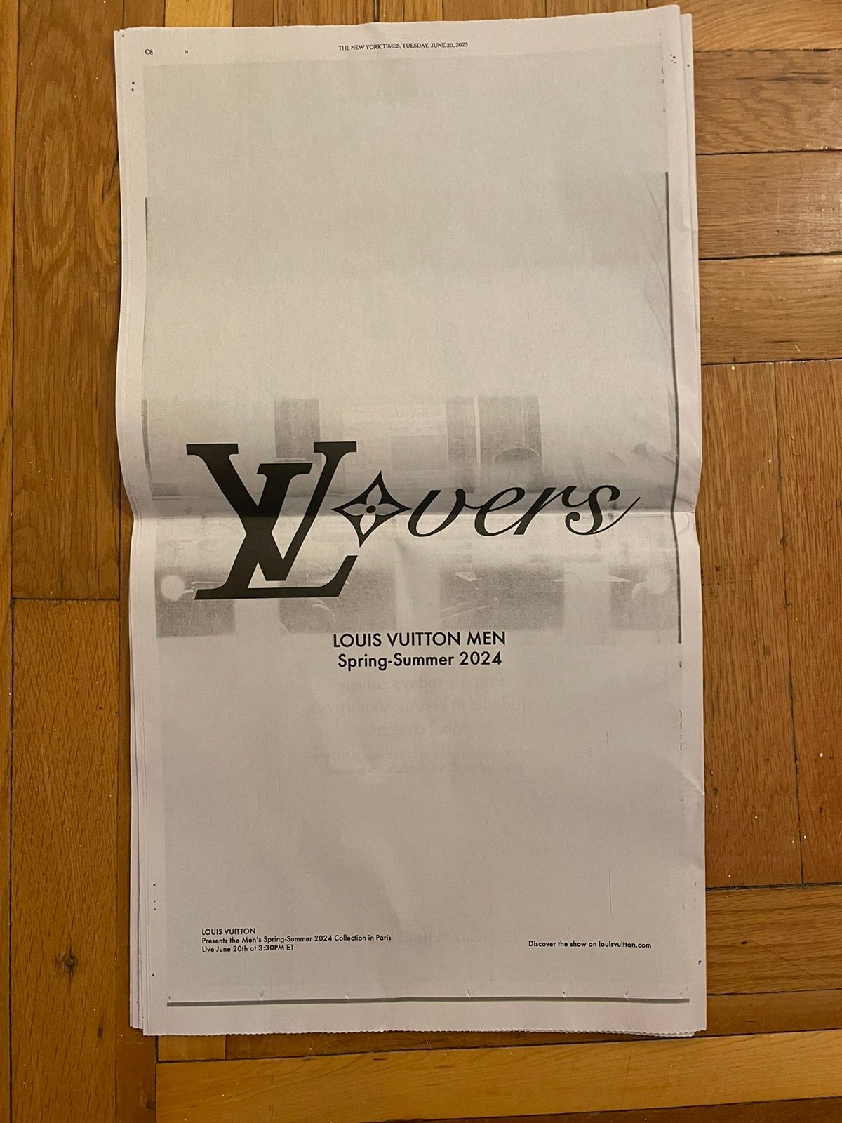 Louis Vuitton receipt Paris