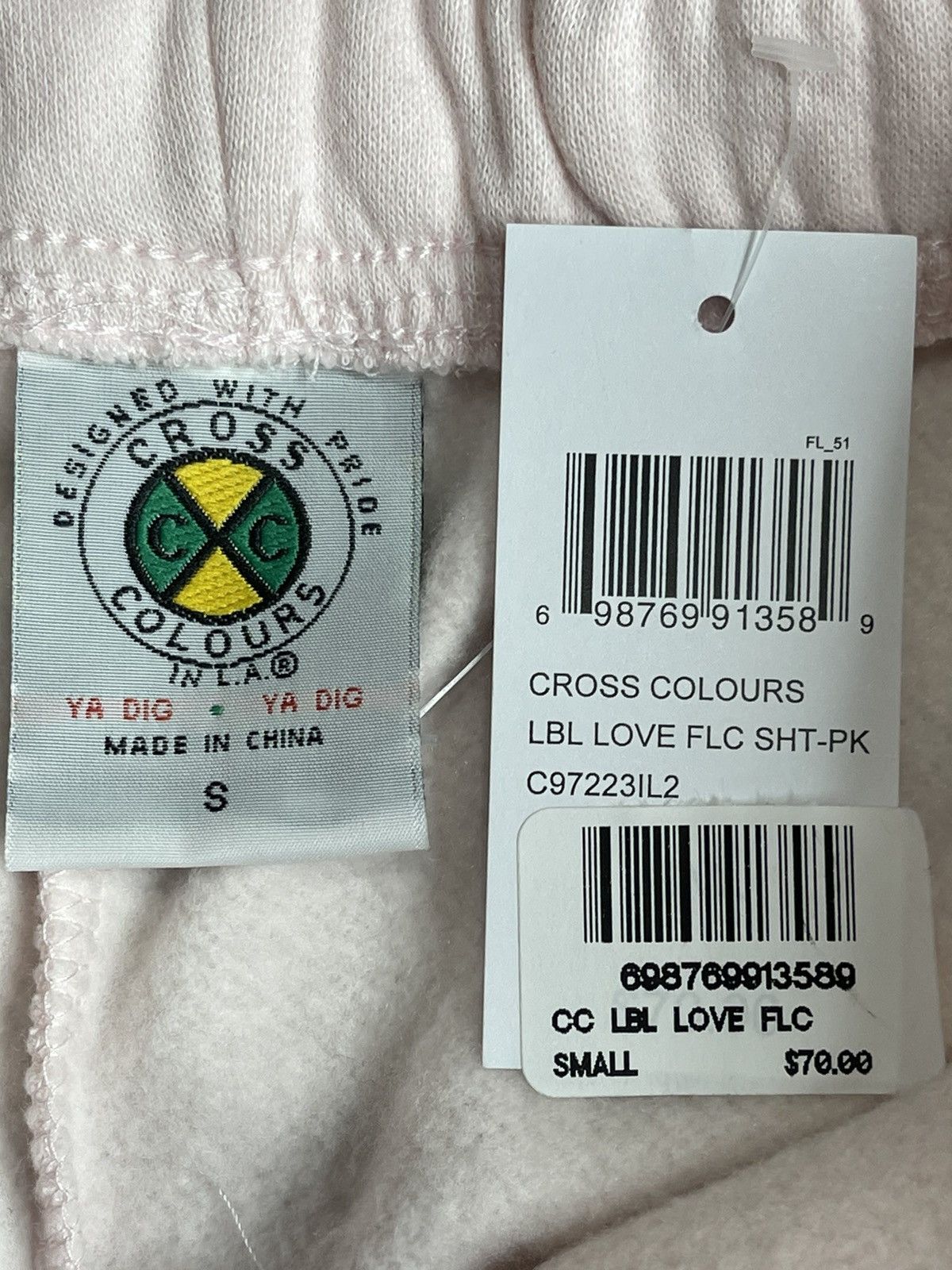 Cross Colours Cross Colours Pink Shorts - (Size Small) Size US 32 / EU 48 - 4 Thumbnail