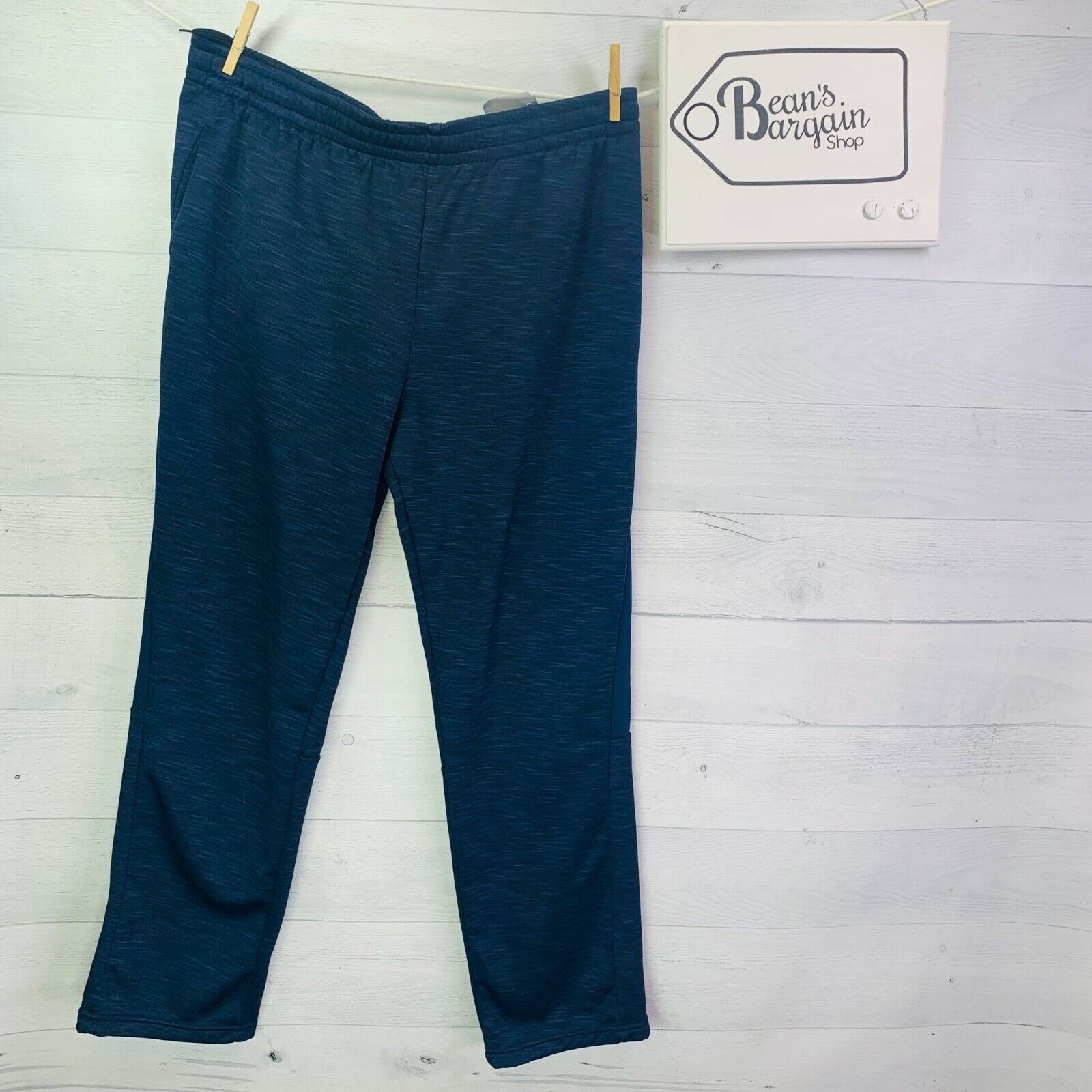 Sweatshirt Tek Gear Taille M Bleu Heather – Micro Polaire Doux, Neuf Avec étiquette – Cadeau Noël