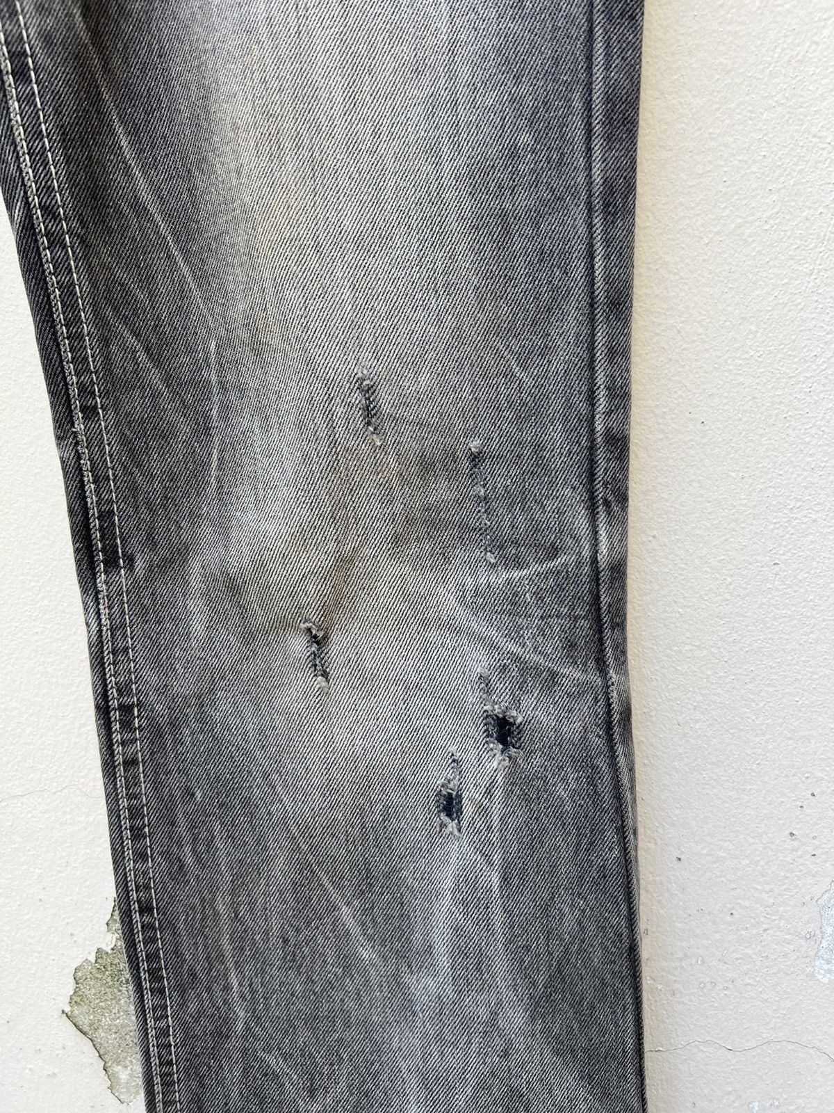 Vintage Vintage LAGUST Japan Dirty Sun Faded Black Denim Flare Jeans Size US 29 - 13 Thumbnail