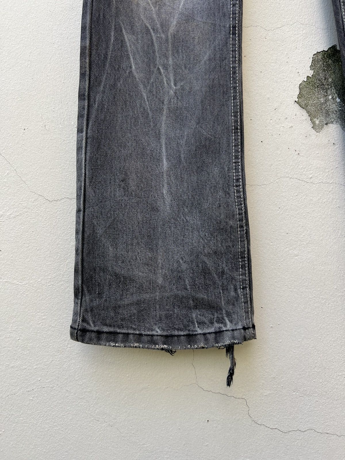 Vintage Vintage LAGUST Japan Dirty Sun Faded Black Denim Flare Jeans Size US 29 - 10 Thumbnail