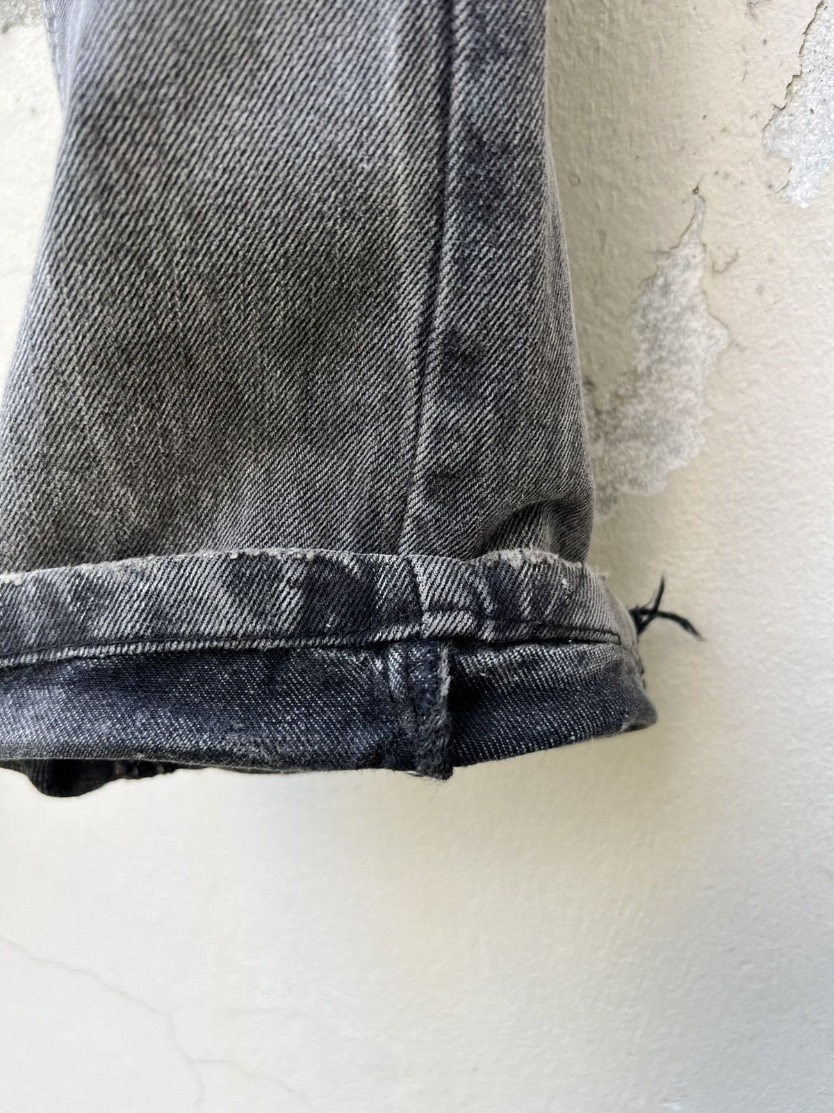 Vintage Vintage LAGUST Japan Dirty Sun Faded Black Denim Flare Jeans Size US 29 - 15 Thumbnail