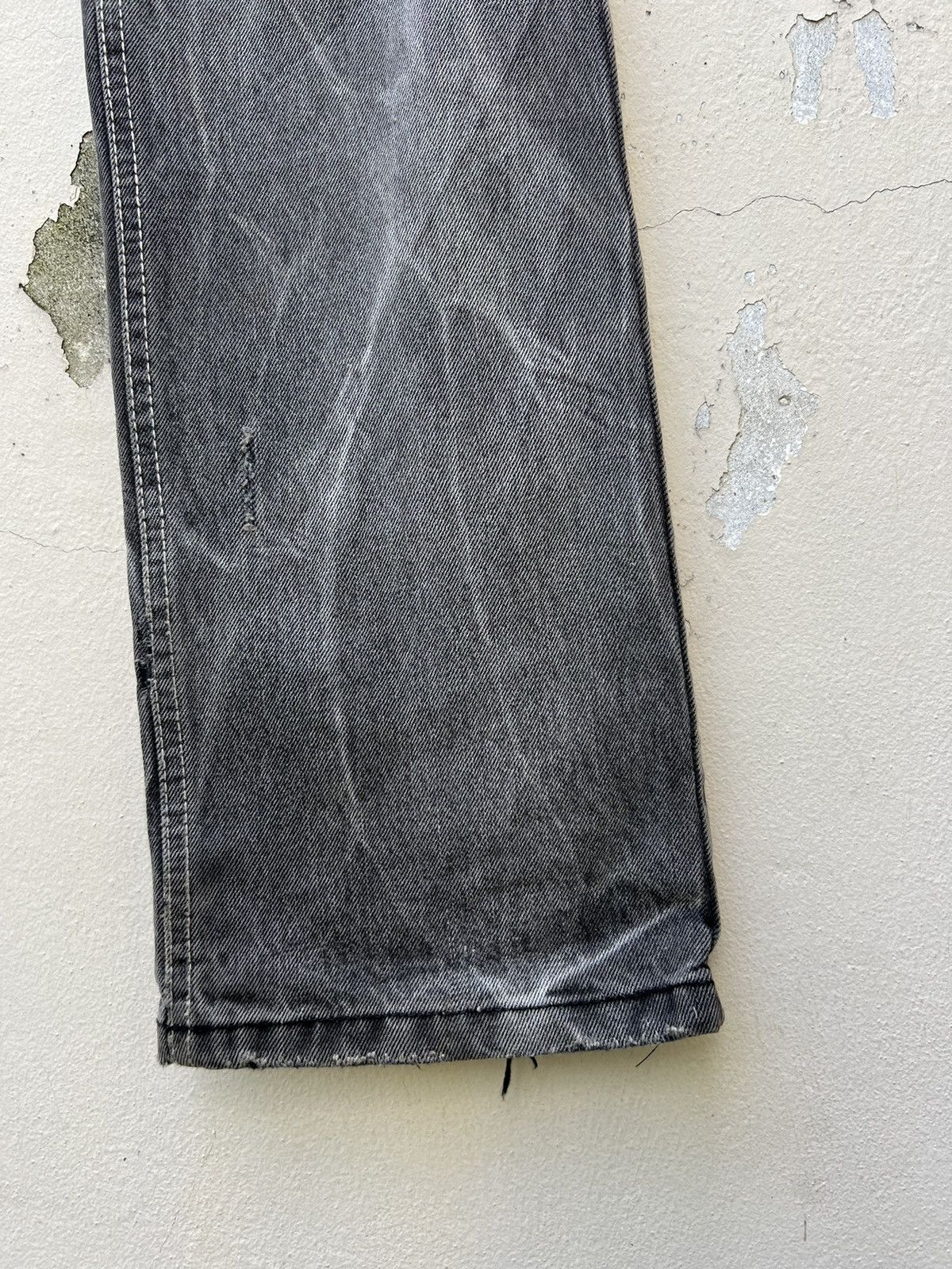 Vintage Vintage LAGUST Japan Dirty Sun Faded Black Denim Flare Jeans Size US 29 - 14 Thumbnail