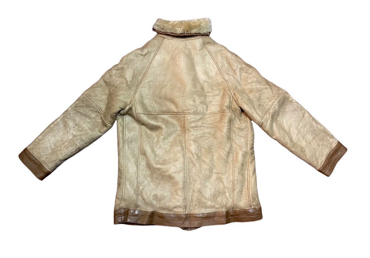 Balmain Sheepskin Jacket Pierre Balmain Vintage Leather Coat Size US M / EU 48-50 / 2 - 2 Thumbnail