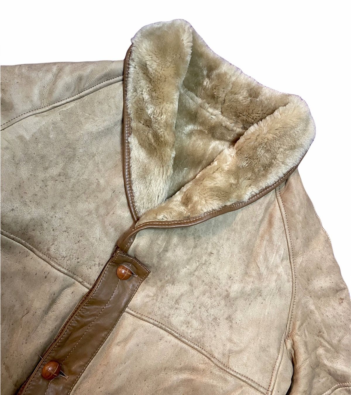 Balmain Sheepskin Jacket Pierre Balmain Vintage Leather Coat Size US M / EU 48-50 / 2 - 6 Thumbnail