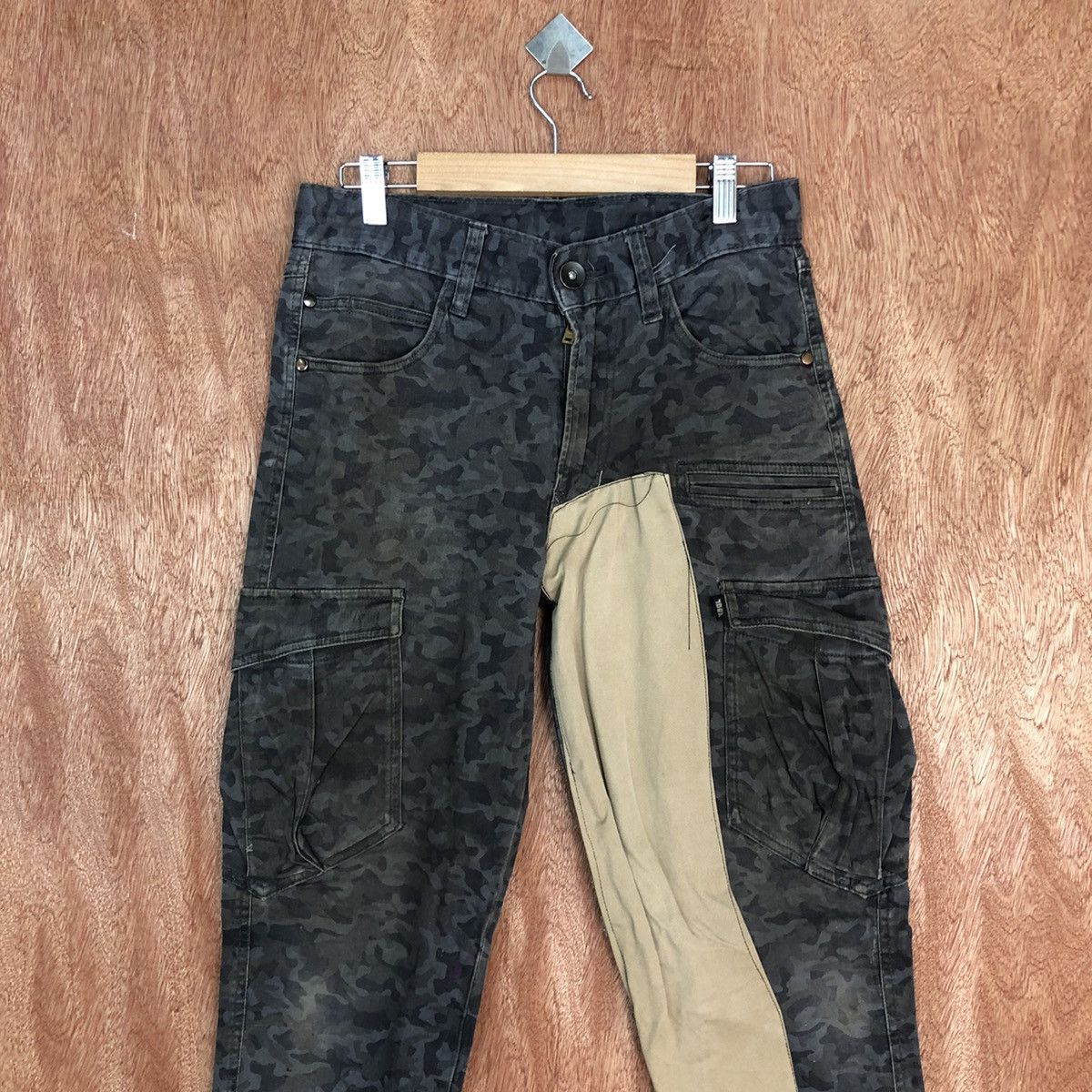 Japanese Brand DLL Tora japan reworked camo custom Cargo Pants #c923 Size US 28 / EU 44 - 2 Thumbnail