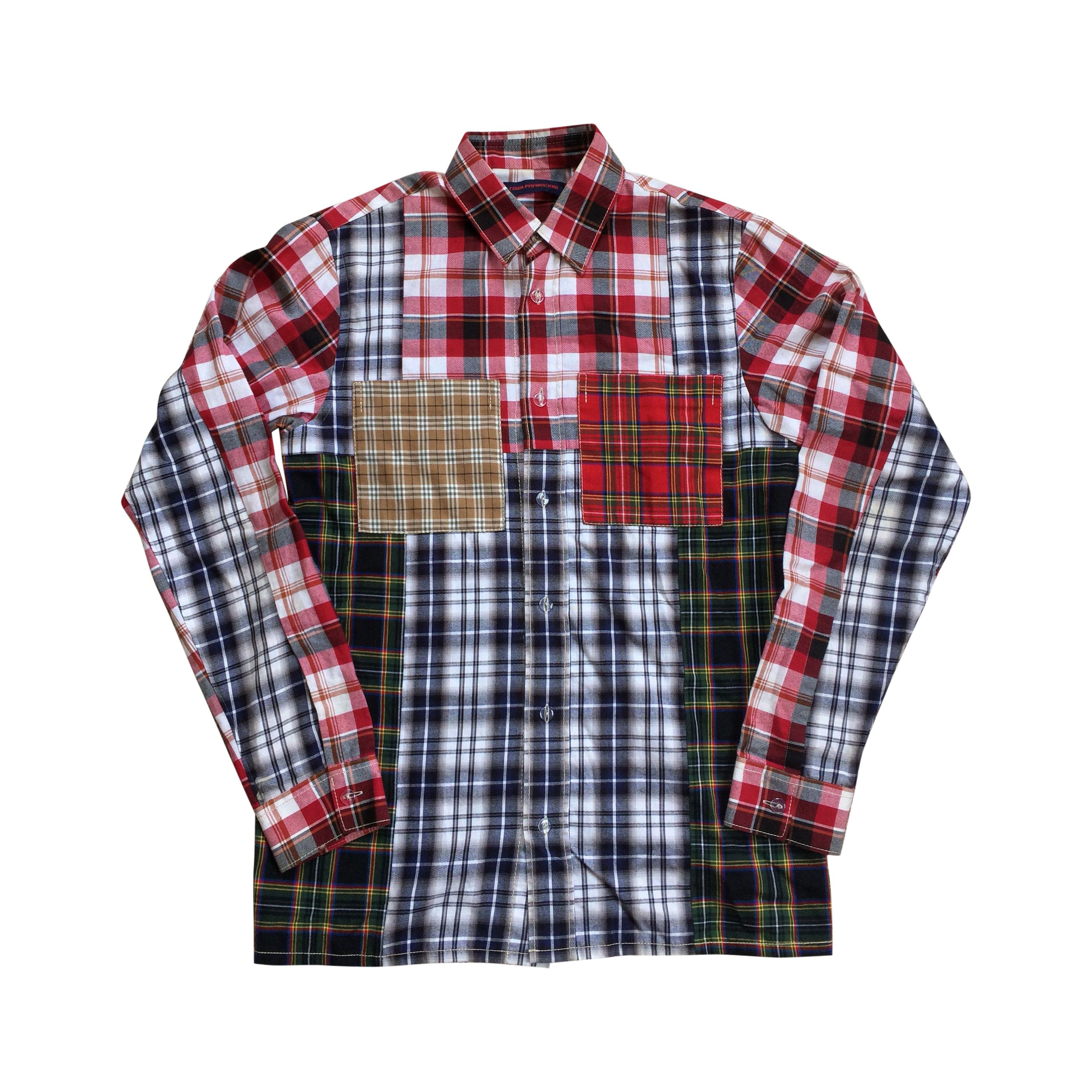 image of Gosha Rubchinskiy S/s 2015 Gosha Patchwork Flannel Dsm Exclusive, Men's (Size Medium)