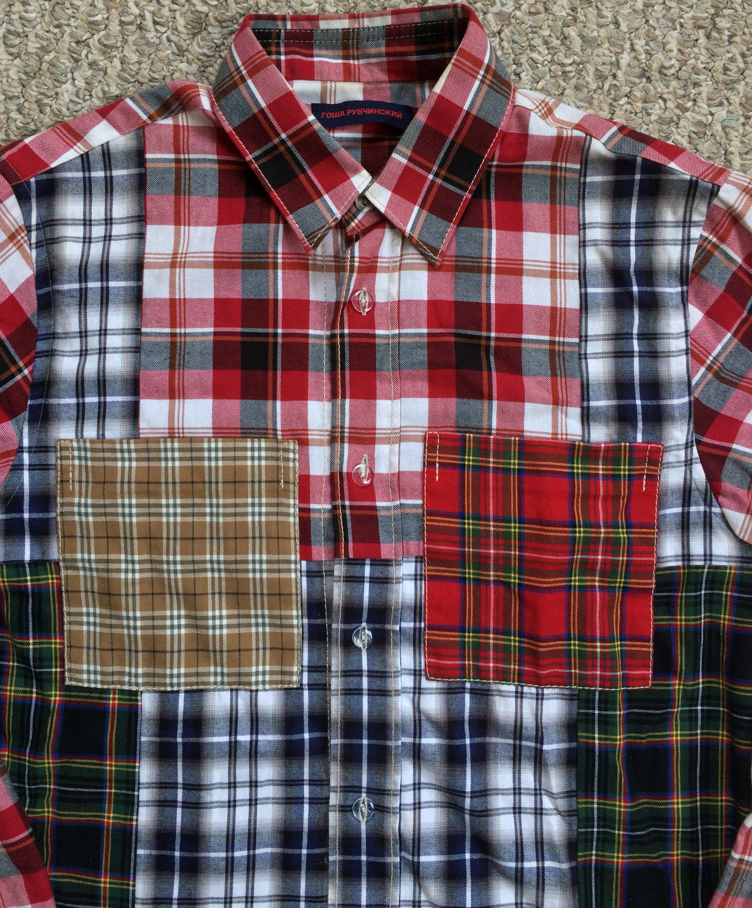Gosha Rubchinskiy S/S 2015 Gosha Patchwork Flannel DSM Exclusive Size US M / EU 48-50 / 2 - 2 Thumbnail