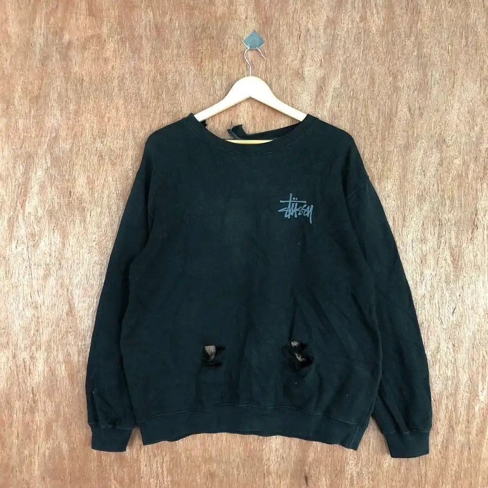 Stussy 90s Stussy Big Dragon distressed thrased Sweatshirt #H327 DL Size US M / EU 48-50 / 2 - 8 Thumbnail