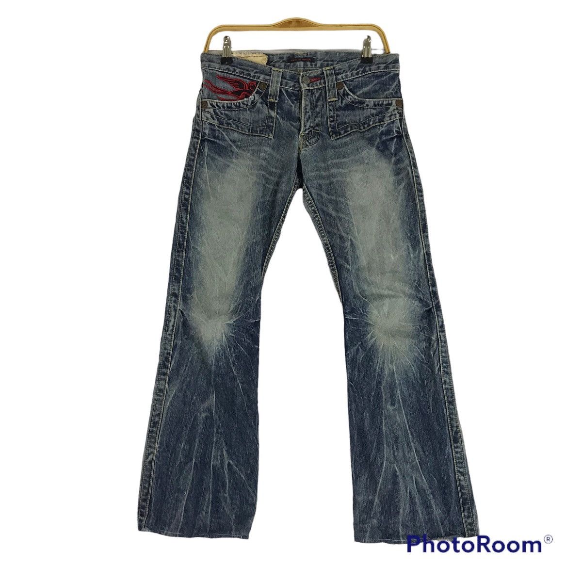 Other Blue Way Japan Bootcut Denim distressed Pant jeans Size US 30 / EU 46 - 1 Thumbnail