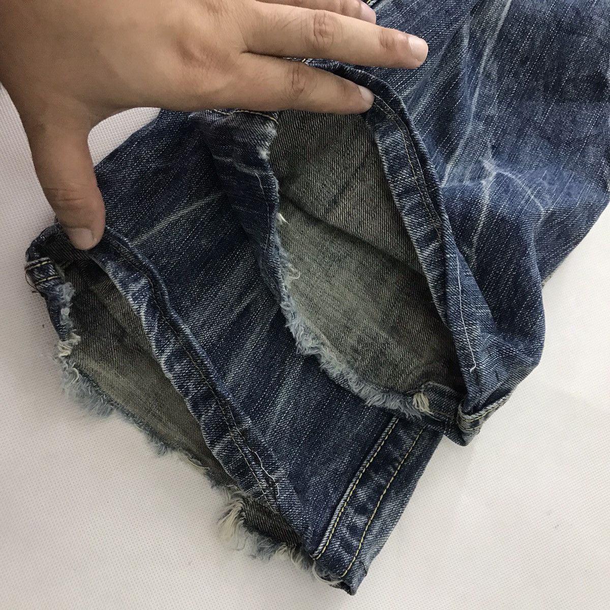 Other Blue Way Japan Bootcut Denim distressed Pant jeans Size US 30 / EU 46 - 19 Thumbnail