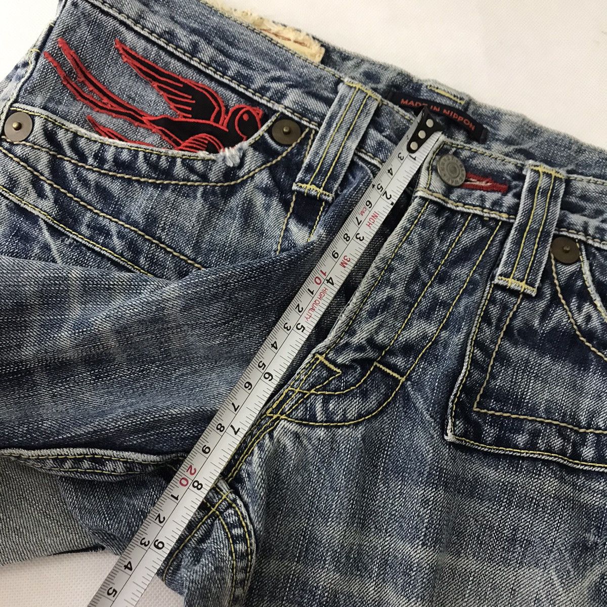 Other Blue Way Japan Bootcut Denim distressed Pant jeans Size US 30 / EU 46 - 11 Thumbnail