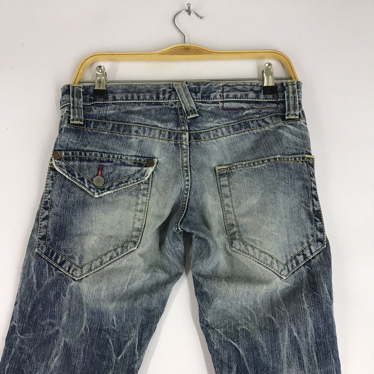 Other Blue Way Japan Bootcut Denim distressed Pant jeans Size US 30 / EU 46 - 7 Thumbnail