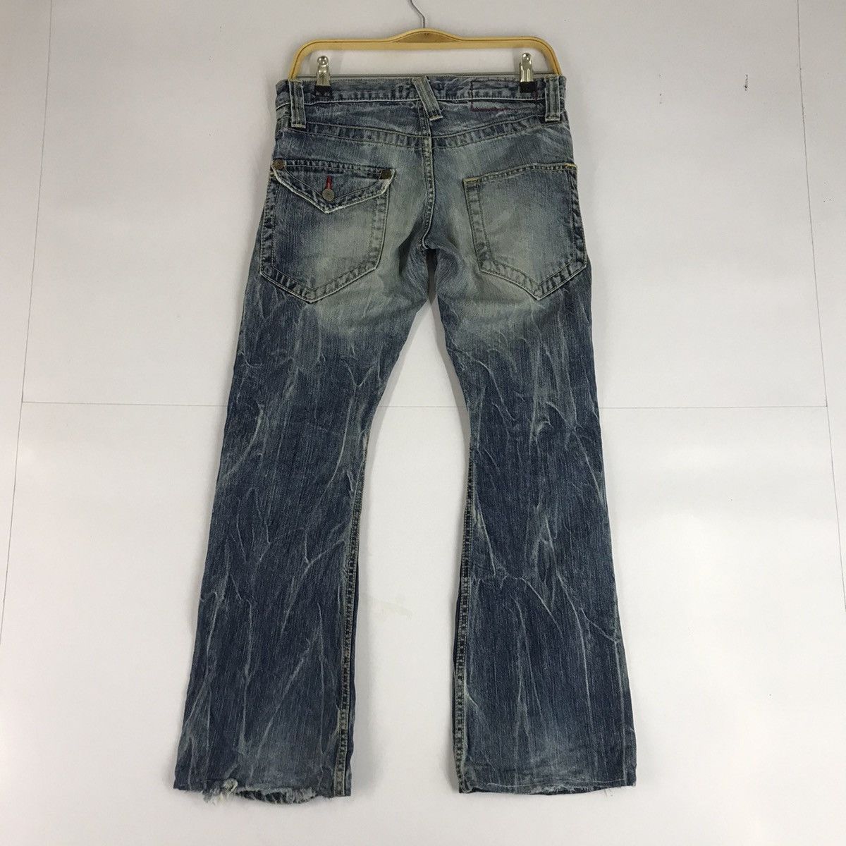 Other Blue Way Japan Bootcut Denim distressed Pant jeans Size US 30 / EU 46 - 8 Thumbnail