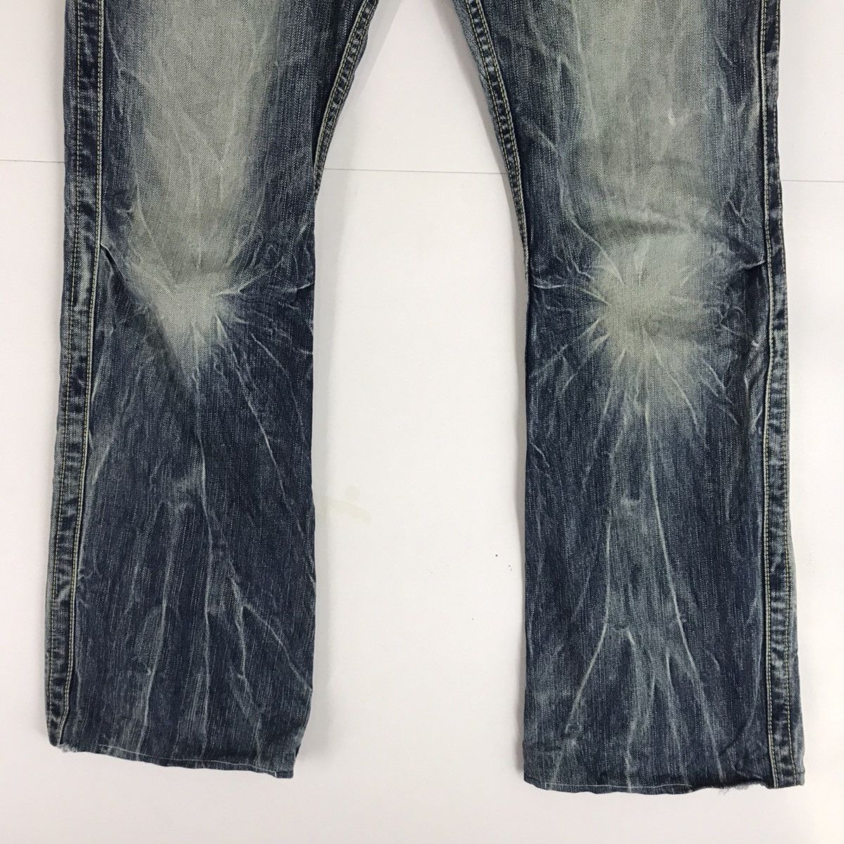 Other Blue Way Japan Bootcut Denim distressed Pant jeans Size US 30 / EU 46 - 3 Thumbnail