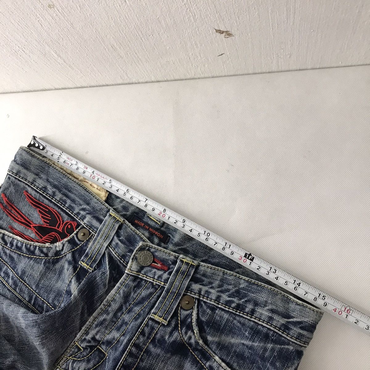 Other Blue Way Japan Bootcut Denim distressed Pant jeans Size US 30 / EU 46 - 10 Thumbnail