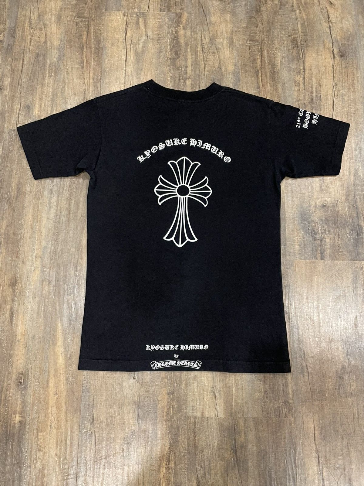 Chrome Hearts RARE Chrome Hearts Cross Kyosuke Himuro Logo Black Tee ...