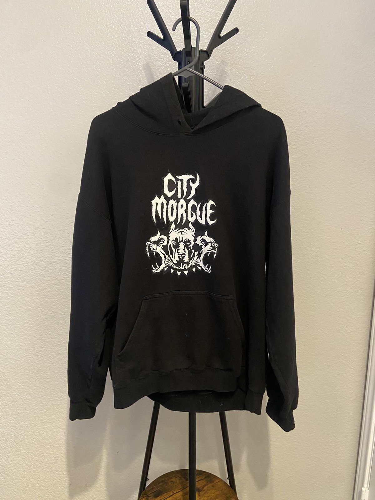 RARE City Morgue Toe Tag Hoodie