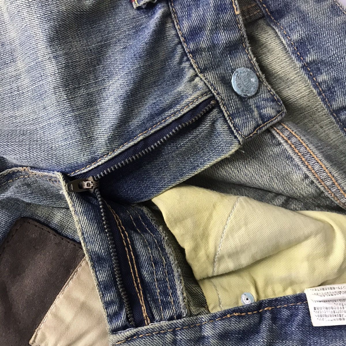 Japanese Brand × Vintage RUSTY PATCHWORK🔥BAD JAPANESE BAGGY DISTRESSED DENIM PANTS Size US 30 / EU 46 - 13 Thumbnail