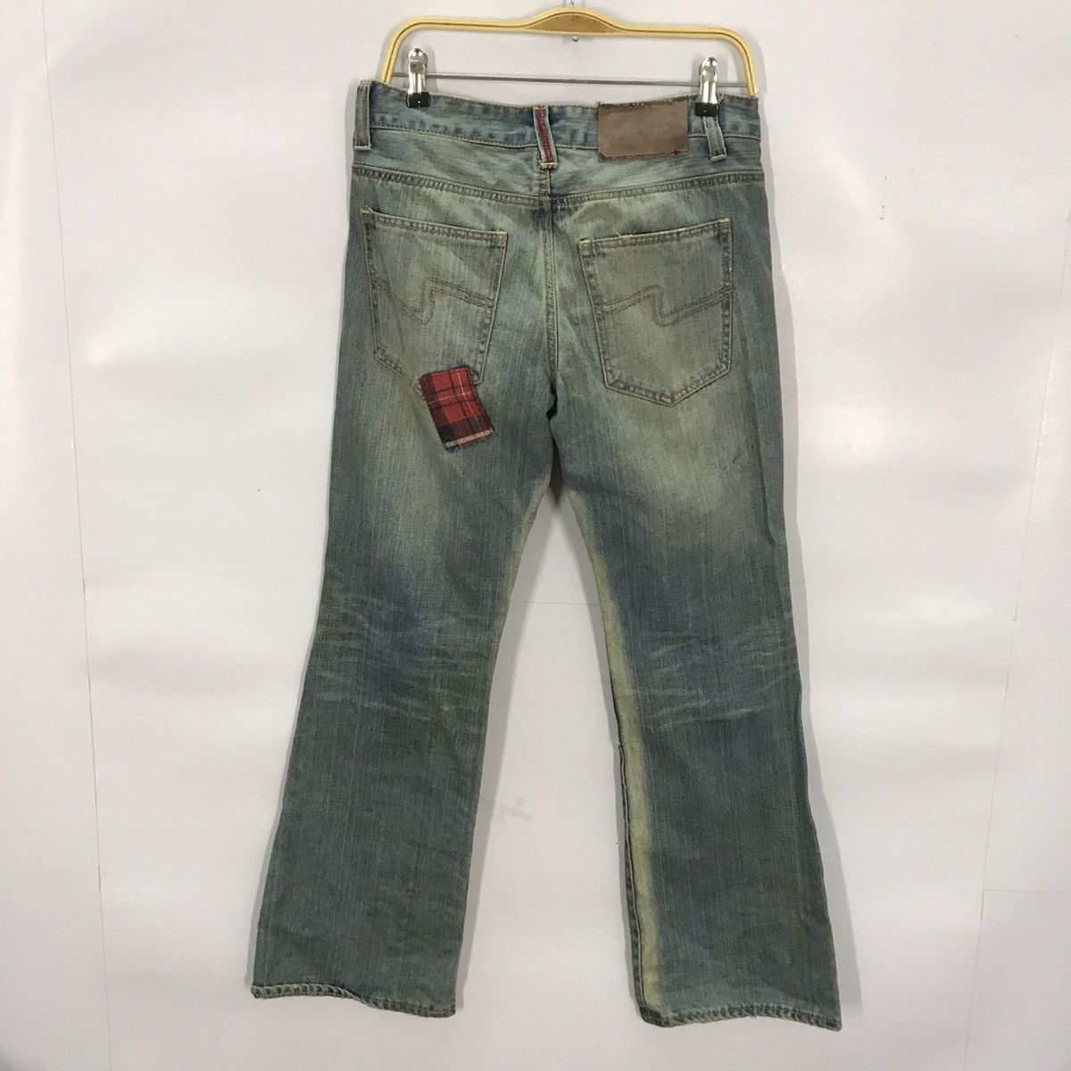 Japanese Brand × Vintage RUSTY PATCHWORK🔥BAD JAPANESE BAGGY DISTRESSED DENIM PANTS Size US 30 / EU 46 - 8 Thumbnail