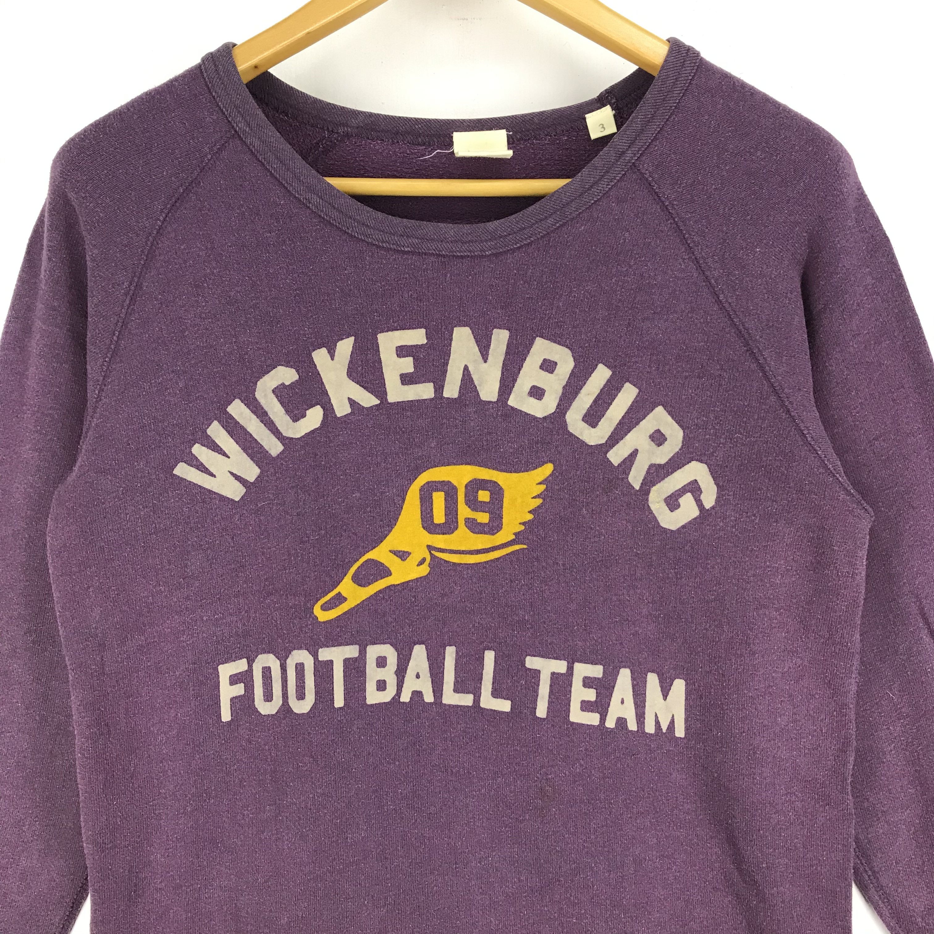 Japanese Brand ELEVEN EIGHT Wickenburg Football Team Sweatshirt #2278-79 Size US S / EU 44-46 / 1 - 3 Thumbnail