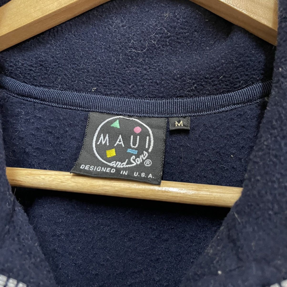 Japanese Brand × Maui and Sons 💥90s MAUI HALFZIP FLEECE SWEATER PULLOVER Size US M / EU 48-50 / 2 - 8 Thumbnail
