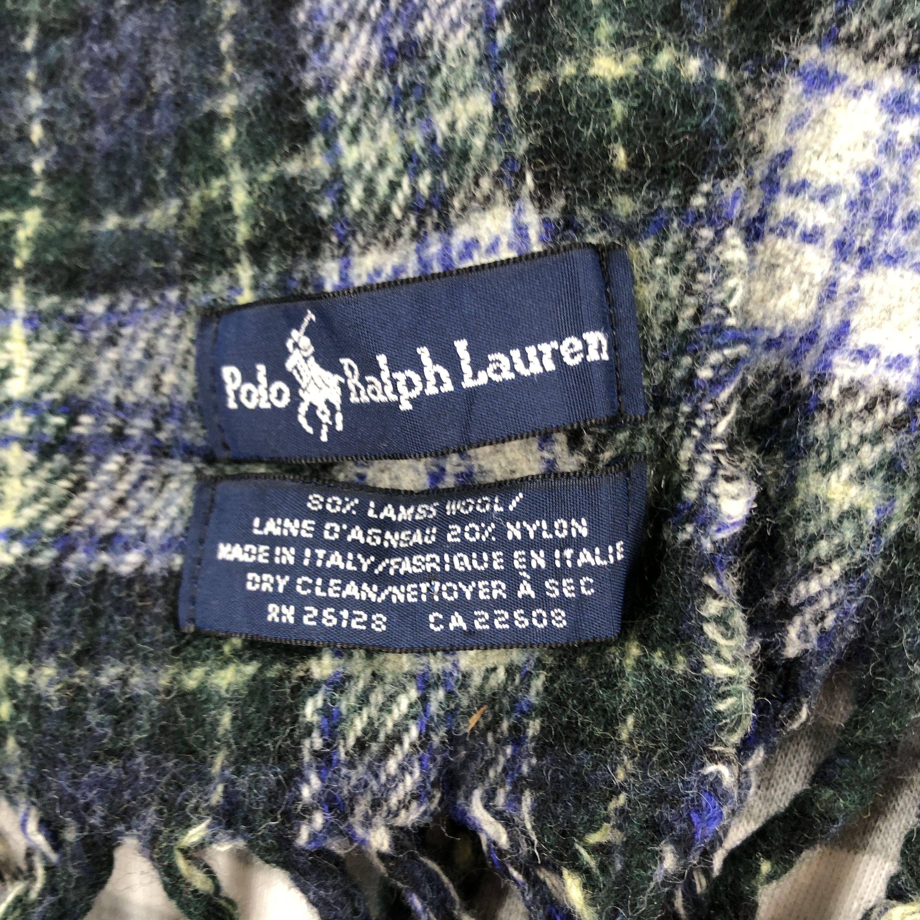Polo Ralph Lauren POLO RALPH LAUREN Lambswool Muffler Scarf #0853/AG Size ONE SIZE - 4 Thumbnail